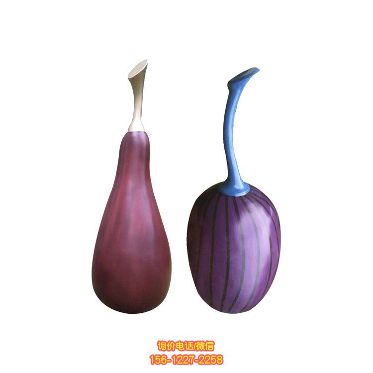 蔬菜雕塑，不銹鋼彩繪景觀裝置，為廣場(chǎng)公園增添點(diǎn)綴