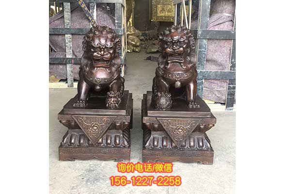 獅子雕塑:噴漆烤漆工藝 獅子雕塑:噴漆烤漆工藝