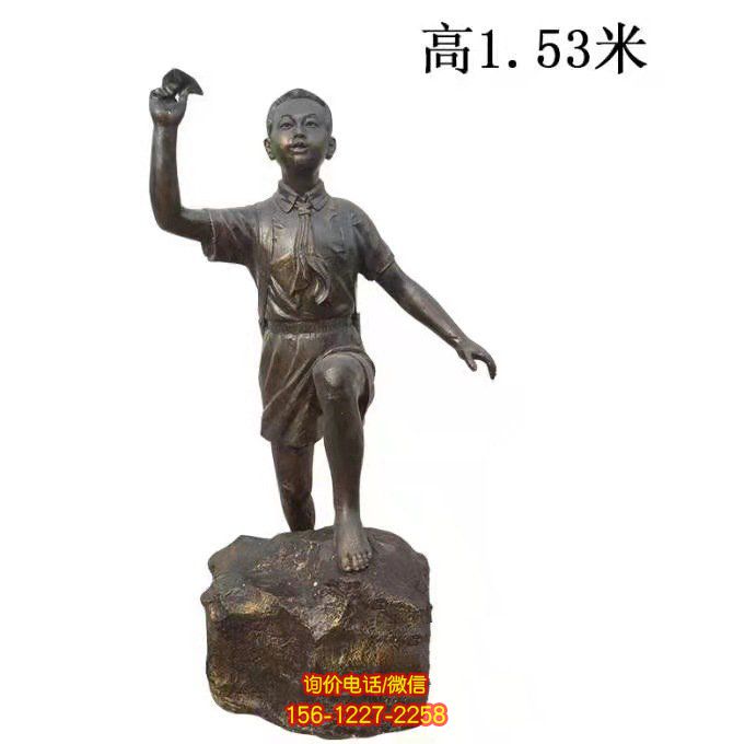 鑄銅兒童人物雕塑，為城市校園帶來(lái)活力