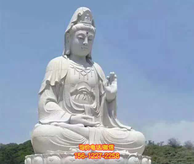 觀音雕塑-景區戶外大型漢白玉石雕觀音雕塑 觀音雕塑-景區戶外大型漢白玉石雕觀音雕塑