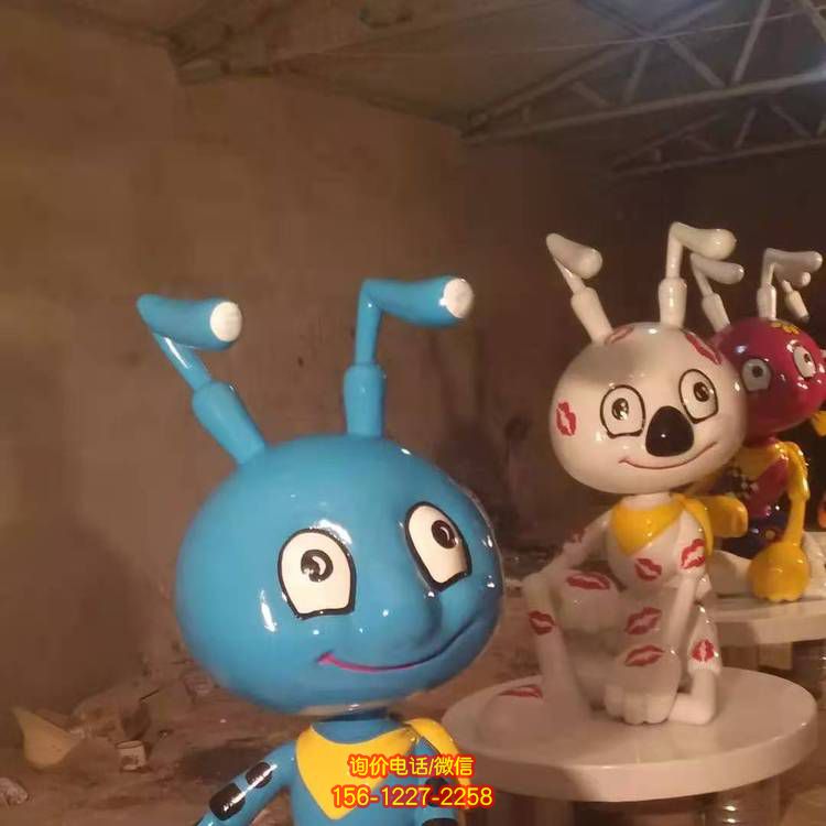 玻璃鋼卡通園林動物雕塑 