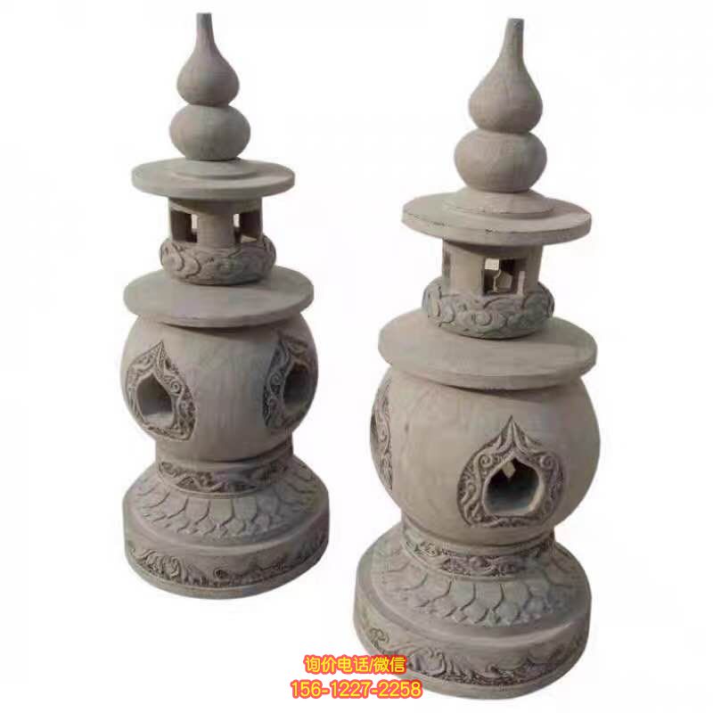 青石燈籠石雕，完美點綴庭院園林