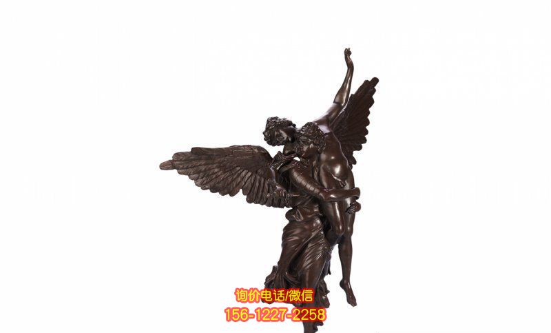 天使雕塑-商業廣場天使玻璃鋼仿銅人物雕塑 天使雕塑-商業廣場天使玻璃鋼仿銅人物雕塑