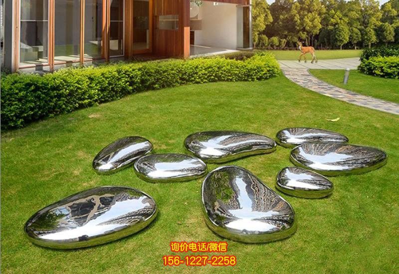 水滴仿真水滴不銹鋼鏡面創意鵝卵石雕塑 水滴仿真水滴不銹鋼鏡面創意鵝卵石雕塑