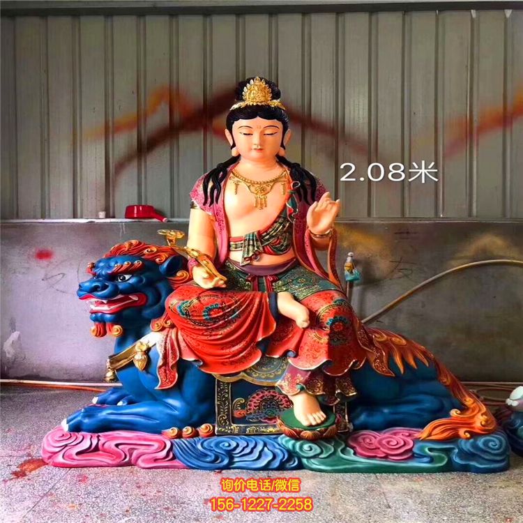 寺廟大型佛像景觀菩薩文殊普賢雕塑 寺廟大型佛像景觀菩薩文殊普賢雕塑