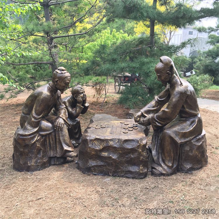 下象棋雕塑83 下象棋雕塑83