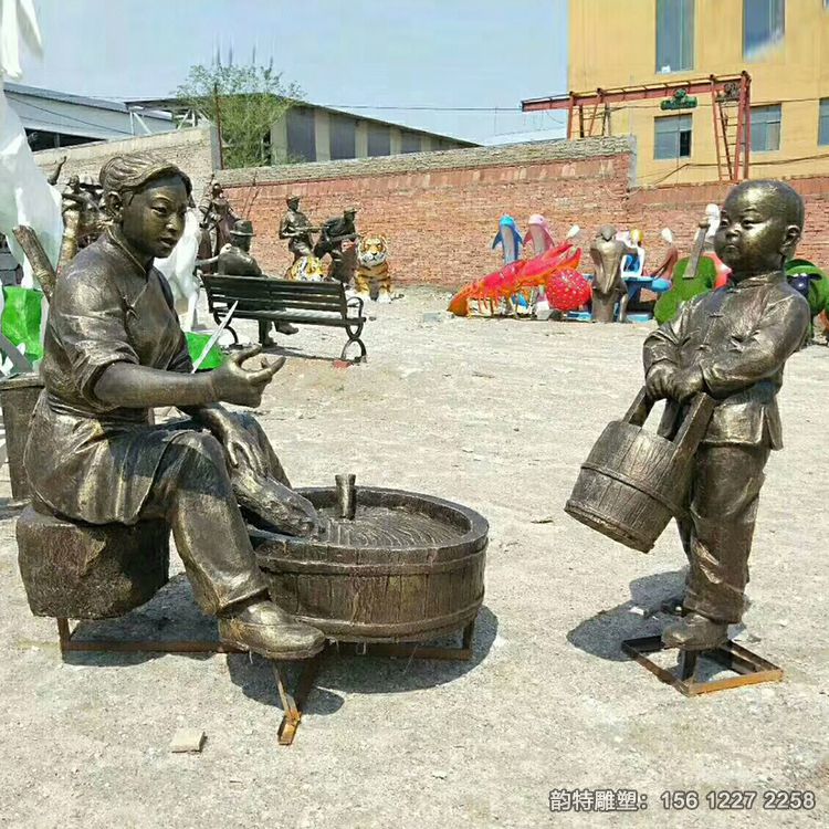 洗衣服雕塑04 洗衣服雕塑04