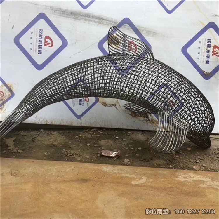 不銹鋼海豚雕塑47 不銹鋼海豚雕塑47