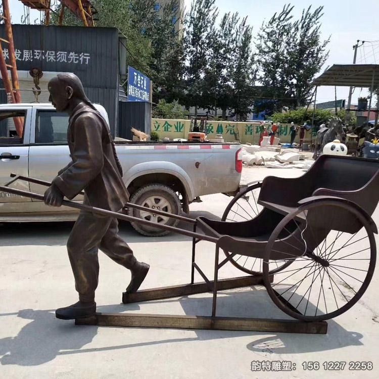 拉黃包車雕塑15 拉黃包車雕塑15