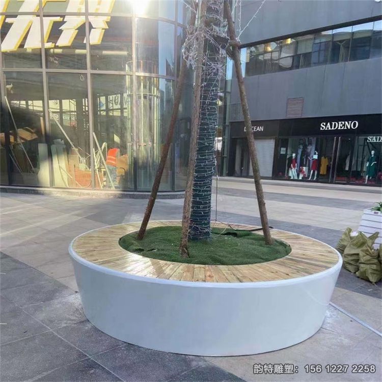 玻璃鋼樹池坐凳，戶外異形樹池坐椅加工廠