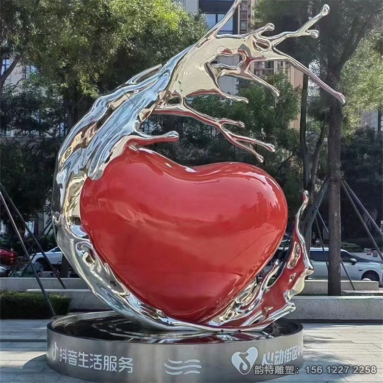 不銹鋼愛心雕塑設(shè)計(jì) 各種心形造型均可定做